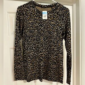 J. McLaughlin Medium Jana Sweater in Cheetah